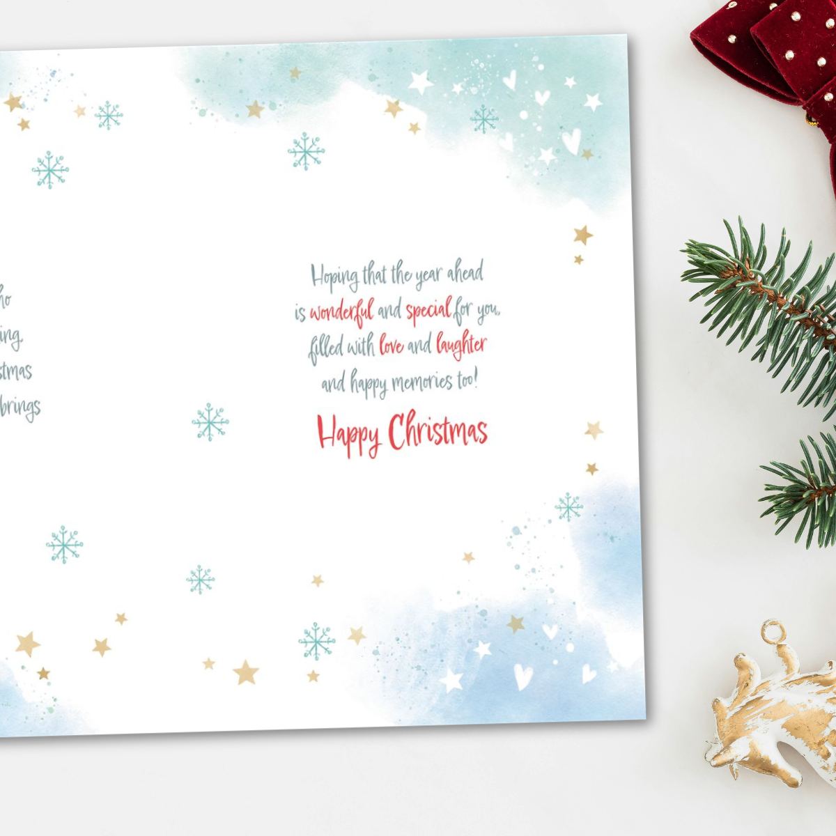 Sister Christmas Card - Awash With Colour Cocktail