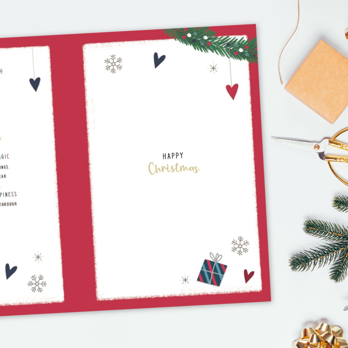 Son & Fiancée Christmas Card - Pavillion Penguins Snowglobe