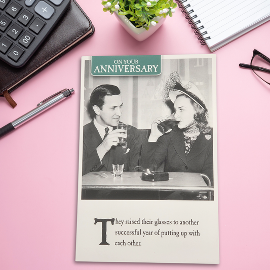 Happy Anniversary Card - Emotional Rescue Humour