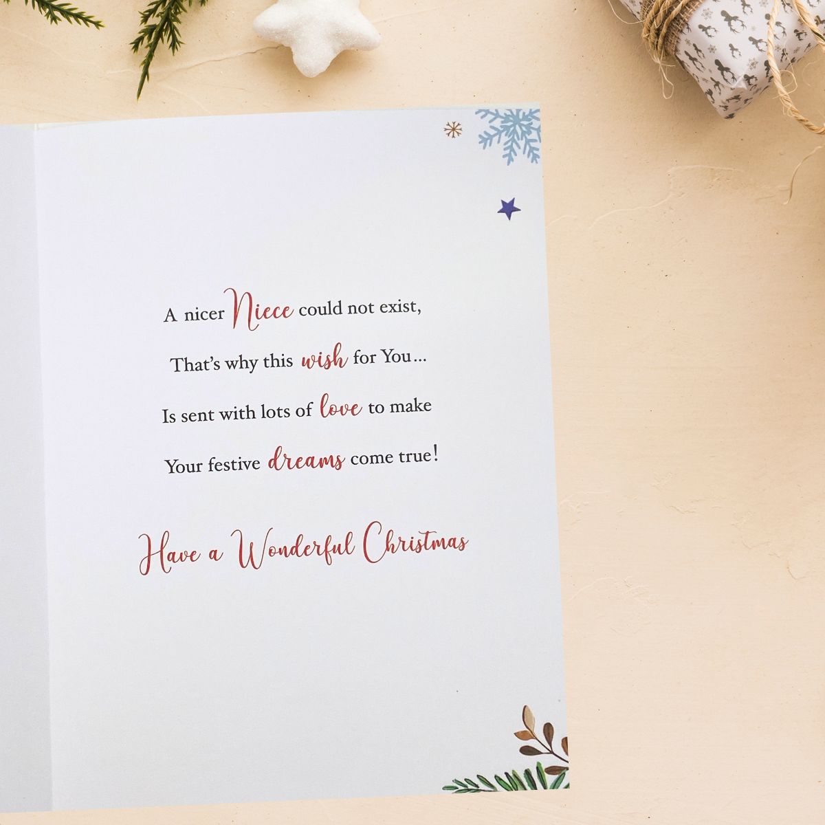 Niece Christmas Card - Signature Seasons