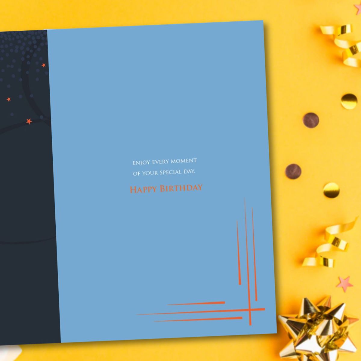 Dad Birthday Card - Joy Balloon & Star