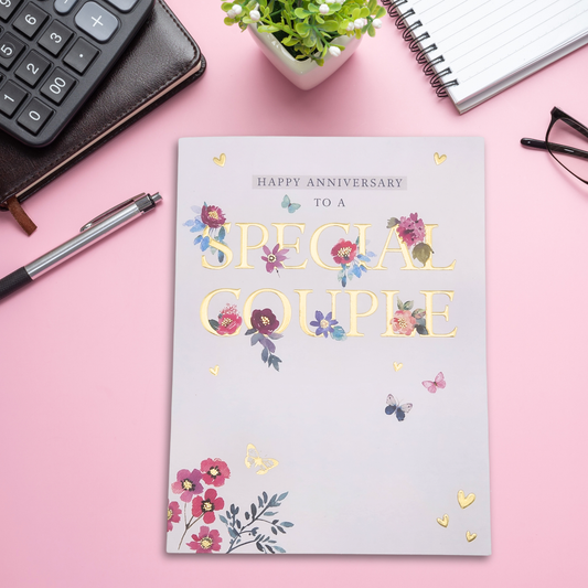 Happy Anniversary Card - Special Couple Butterflies