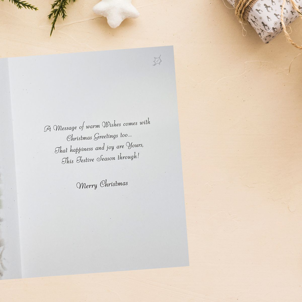 Open Christmas Card - Velvet Carol Singing Dogs