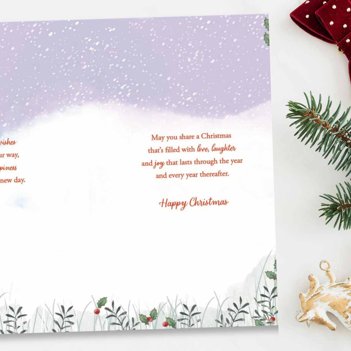 Brother & Sister-In-Law Christmas Card - Moonlit Stroll