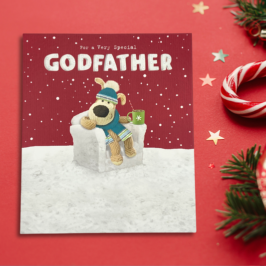 Godfather Christmas Card - Boofle Bear