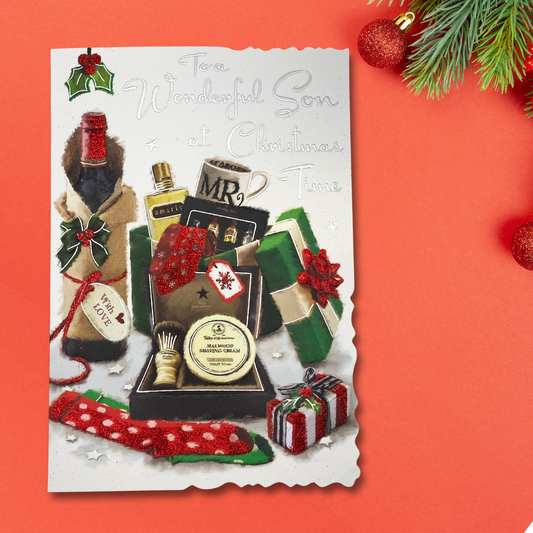 Son Christmas Card - Velvet Wine & Gifts