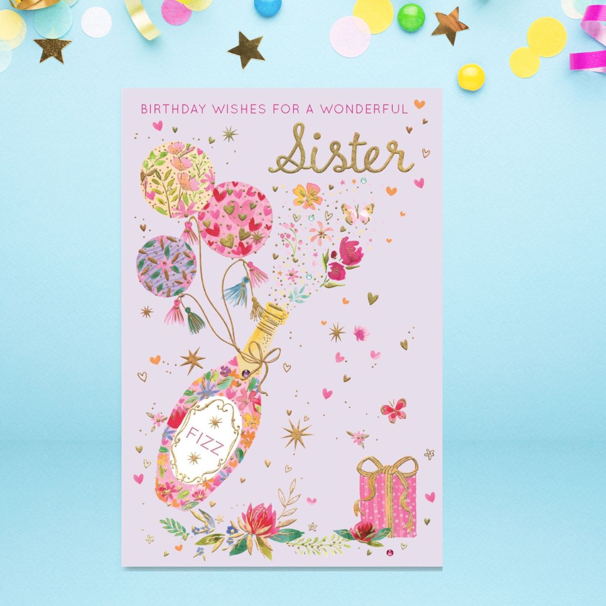 Sister Birthday Card - Moments & Milestones Fizz