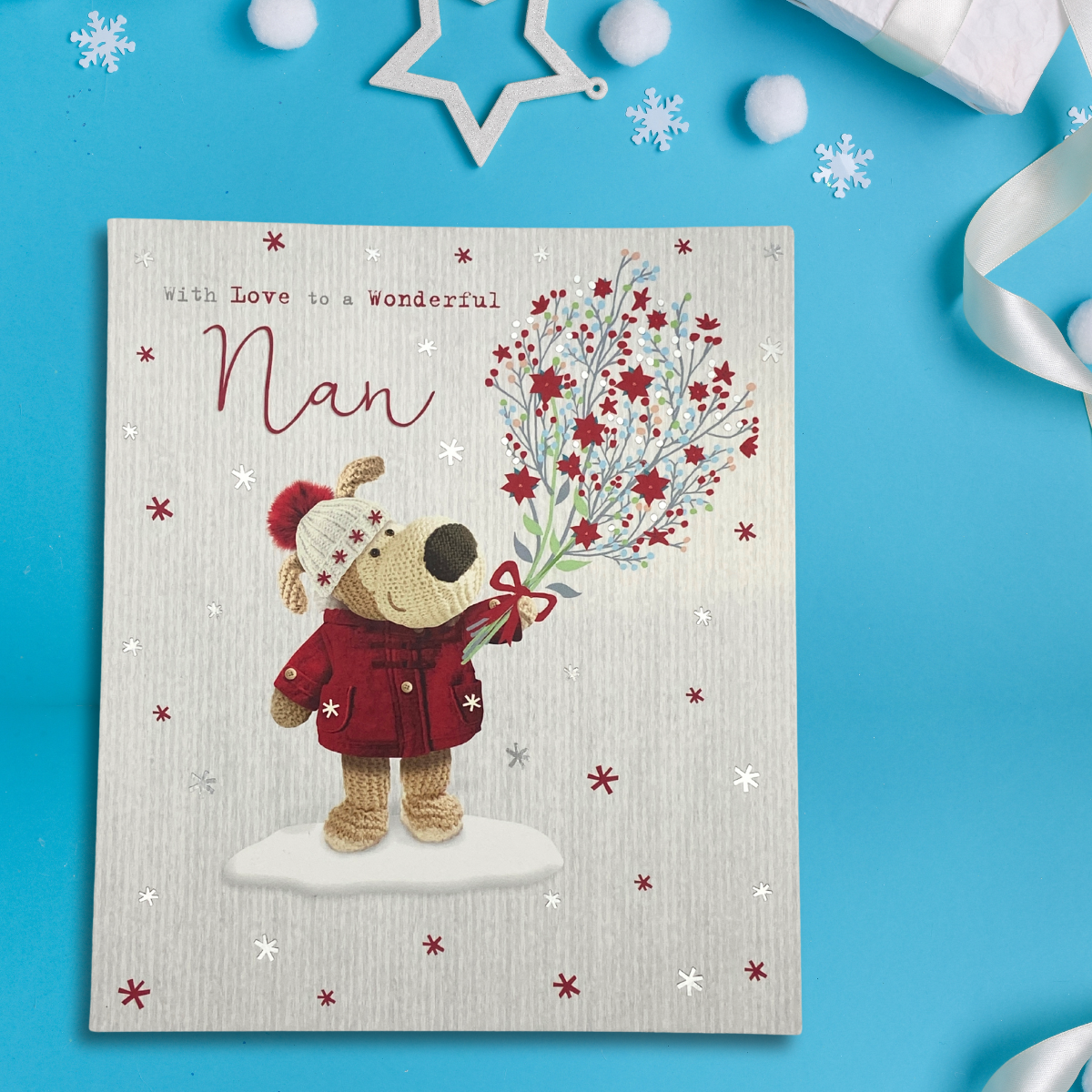 Nan Christmas Card - Boofle Bear