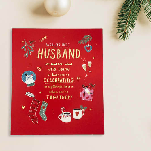 Husband Christmas Card - No Matter What We're Doing
