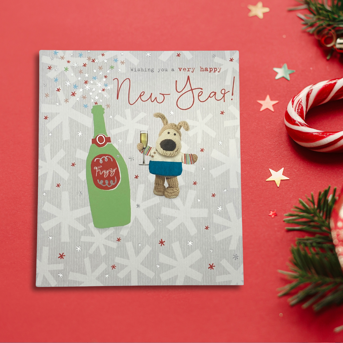 Happy New Year Card - Boofle Bear
