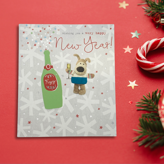 Happy New Year Card - Boofle Bear