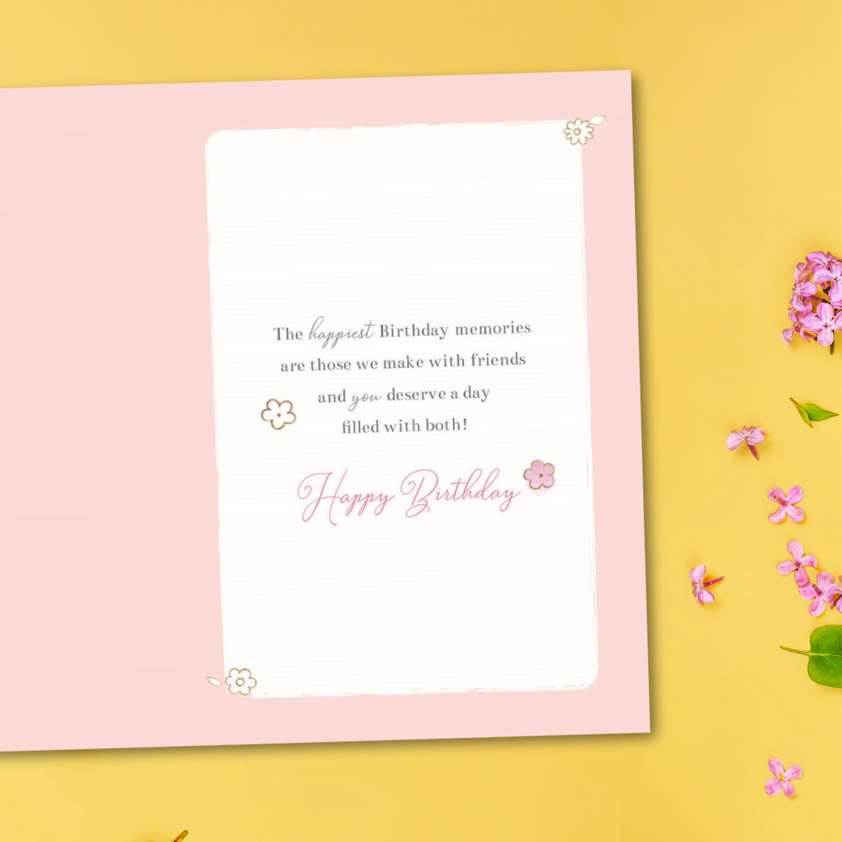 Barley Bear Birthday Card - If Friends Were Flowers....