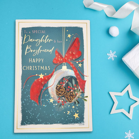 Daughter & Boyfriend Christmas Card - Skylight