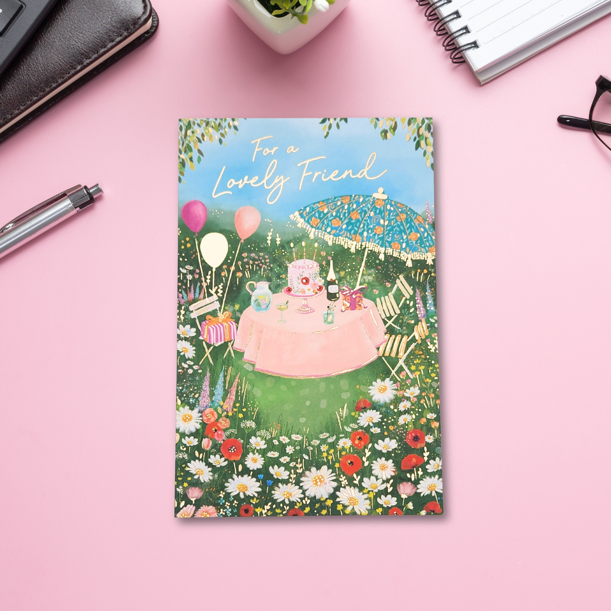 Friend Birthday Card - Picnic In The Park
