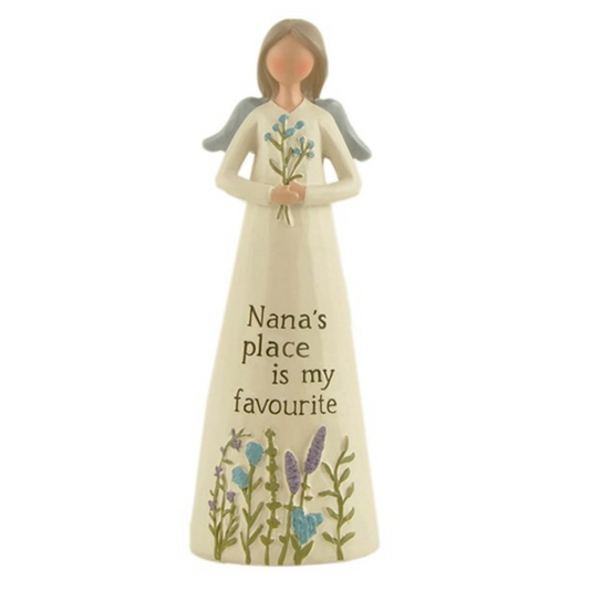 Feather & Grace Angel Figuerine - Nana's Place Is My Favourite