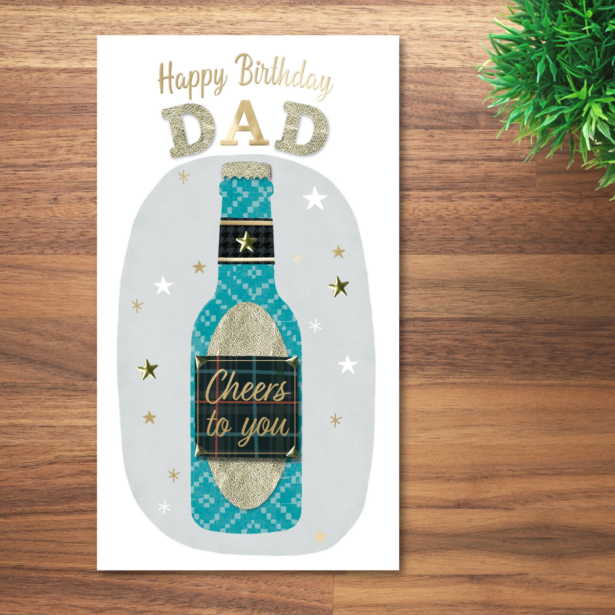 Dad Birthday Card - Decoupage Cheers To You