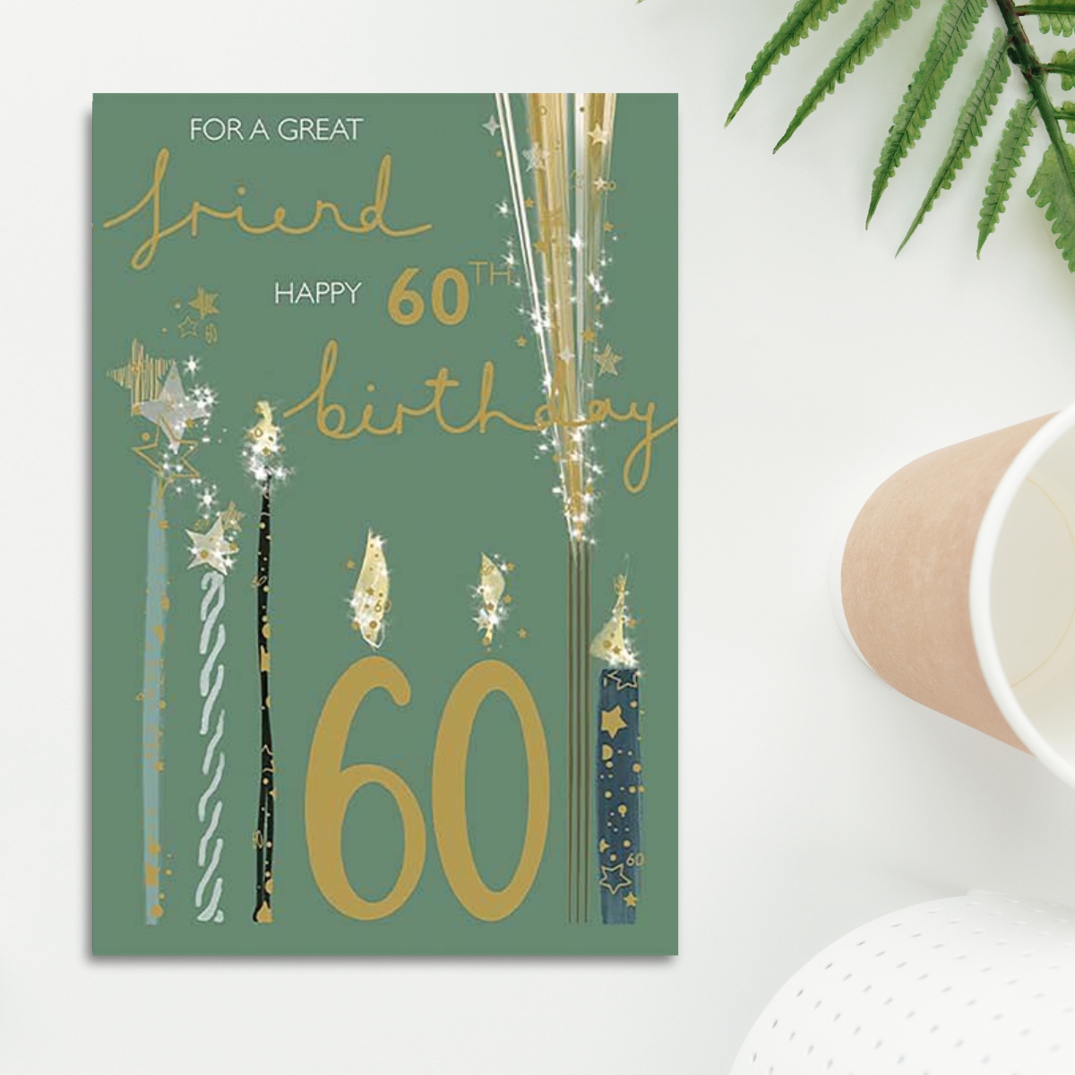 Friend 60th Birthday Card - Make Your Wish Candles