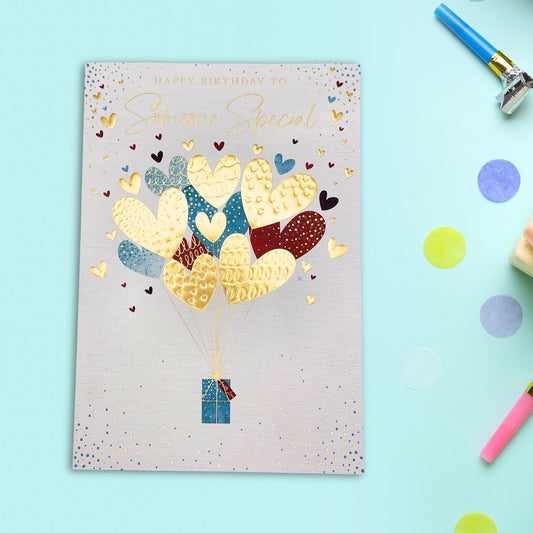 Someone Special Birthday Card - Heart Burst