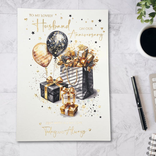 Husband Anniversary Card - Bliss Gifts & Balloons