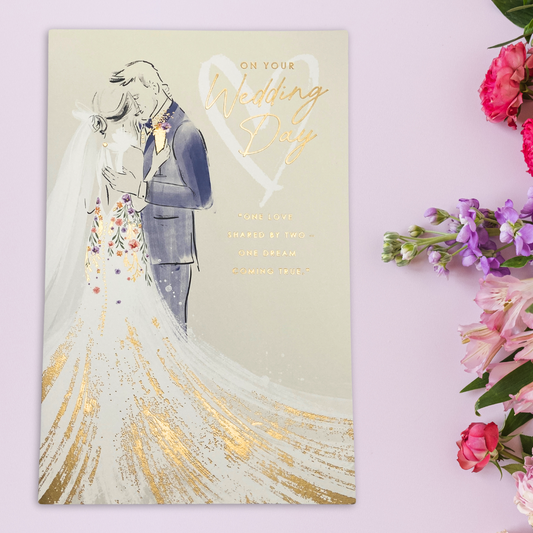 Wedding Day Large Card - One Love Shared By Two