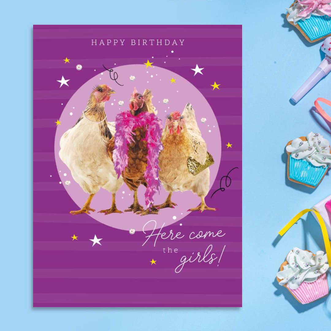 Picture This Funny Birthday Card - Here Come The Girls