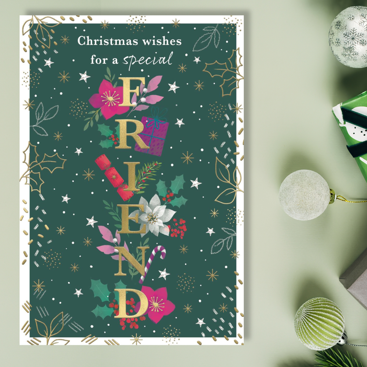 Friend Christmas Card - Most Especially For You