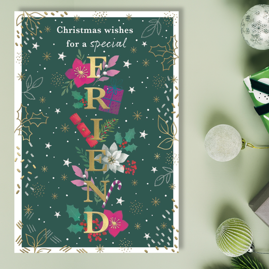 Friend Christmas Card - Most Especially For You
