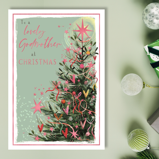 Godmother Christmas Card - Skylight Tree
