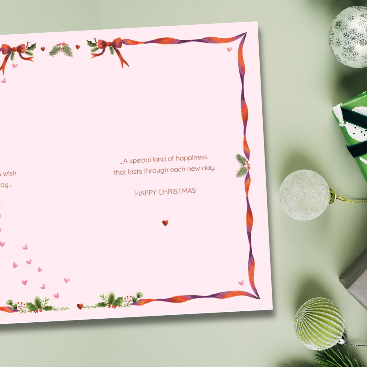 Sister-In-Law Christmas Card - Robin Tree