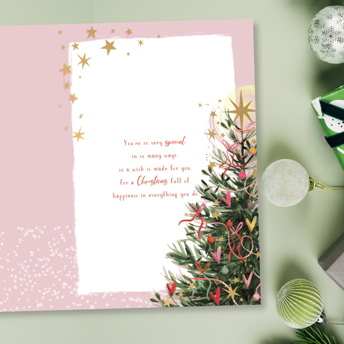 Godmother Christmas Card - Skylight Tree