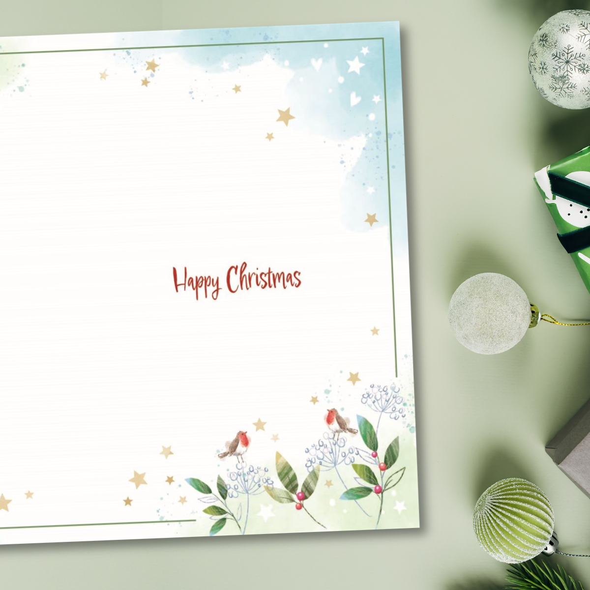 Wife Christmas Card - Awash With Colour Stroll