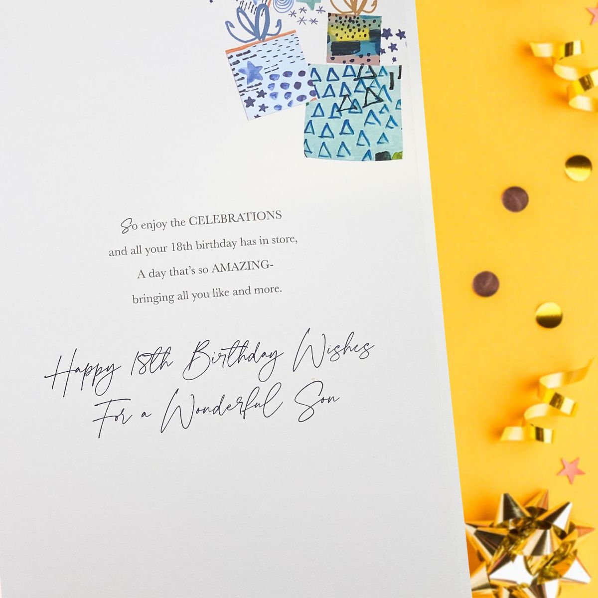 Son 18th Birthday Card - Lumino Candles