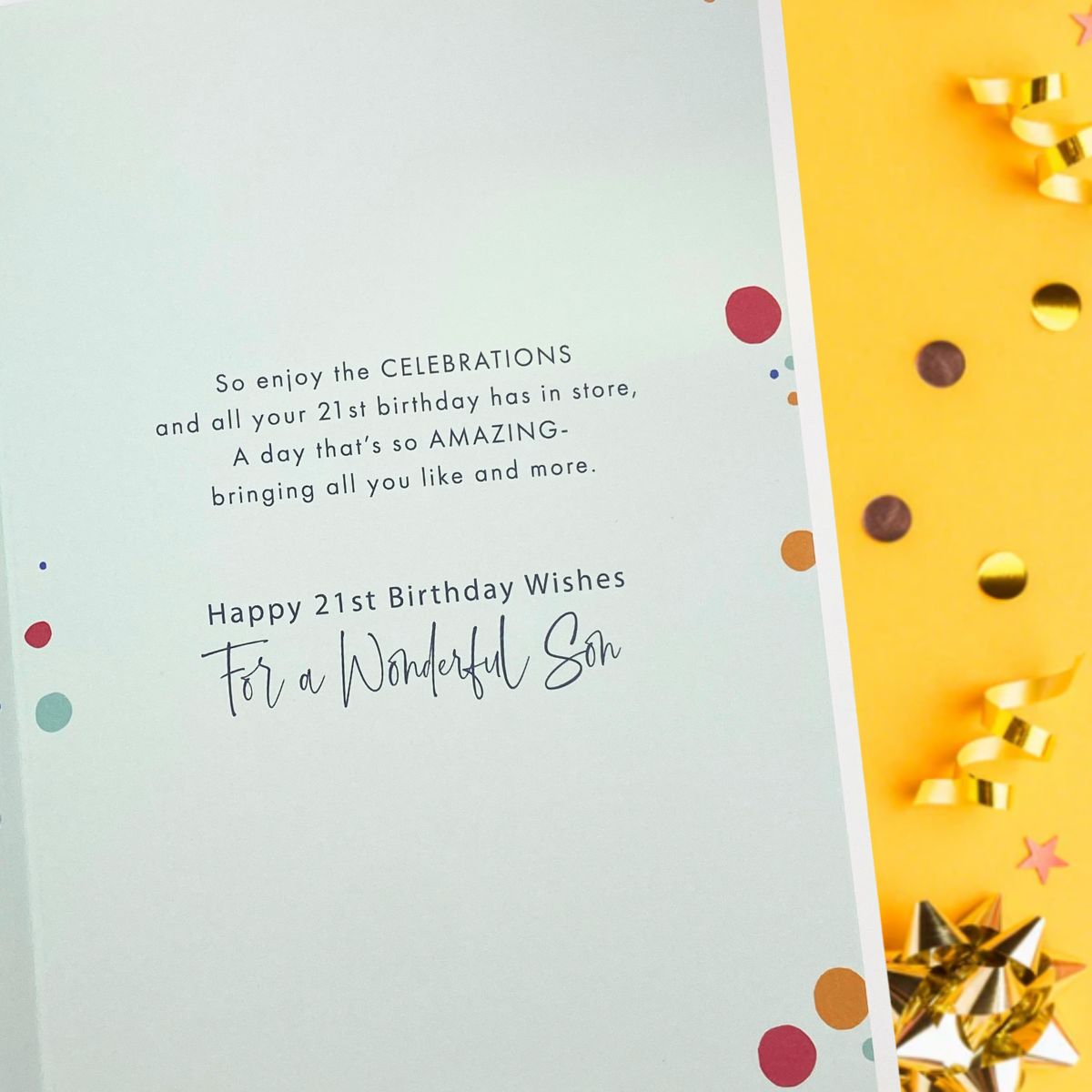 Son 21st Birthday Card - Lumino Beer