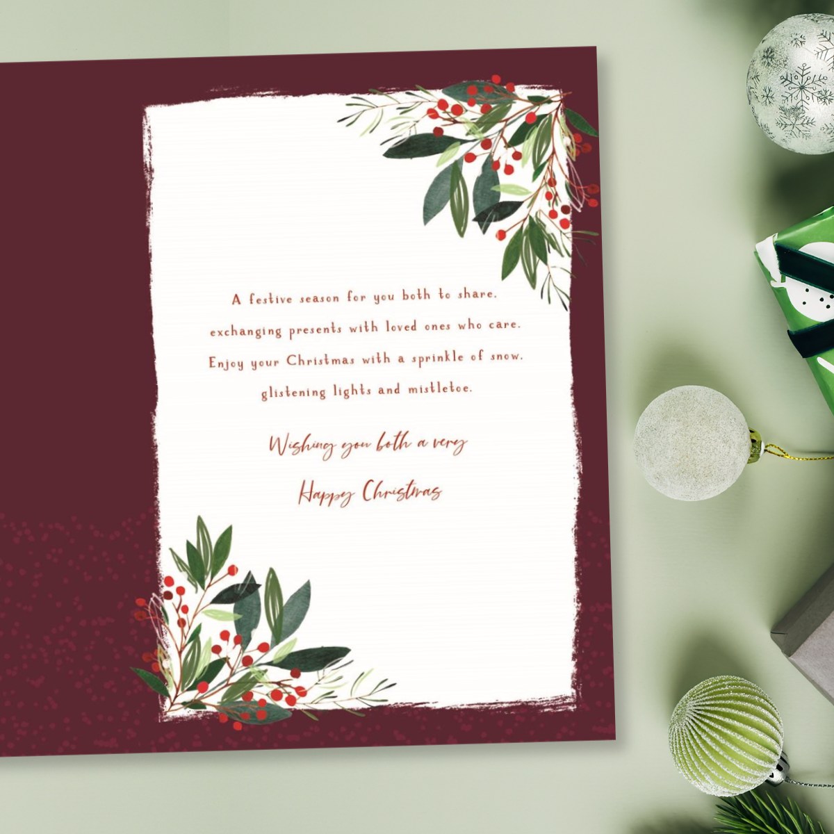 Sister & Partner Christmas Card - Skylight Stockings