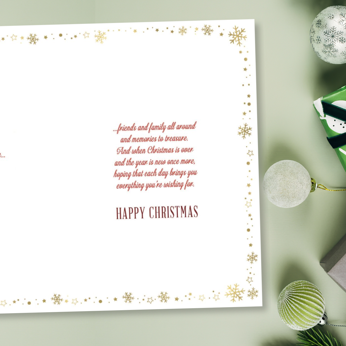 Brother & Sister-In-Law Christmas Card - Just For You Tree Scene