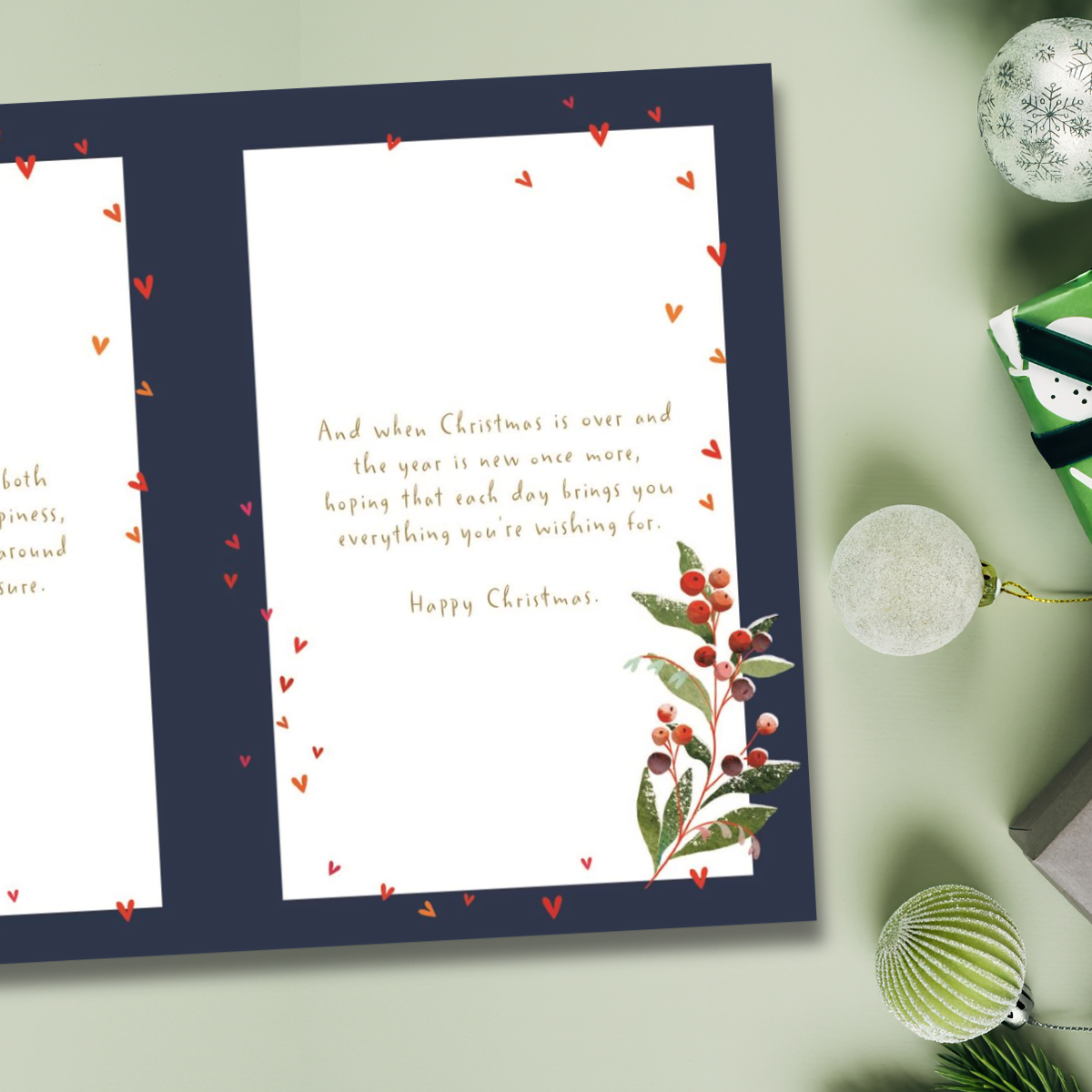 Sister & Boyfriend Christmas Card - Big World Little Things