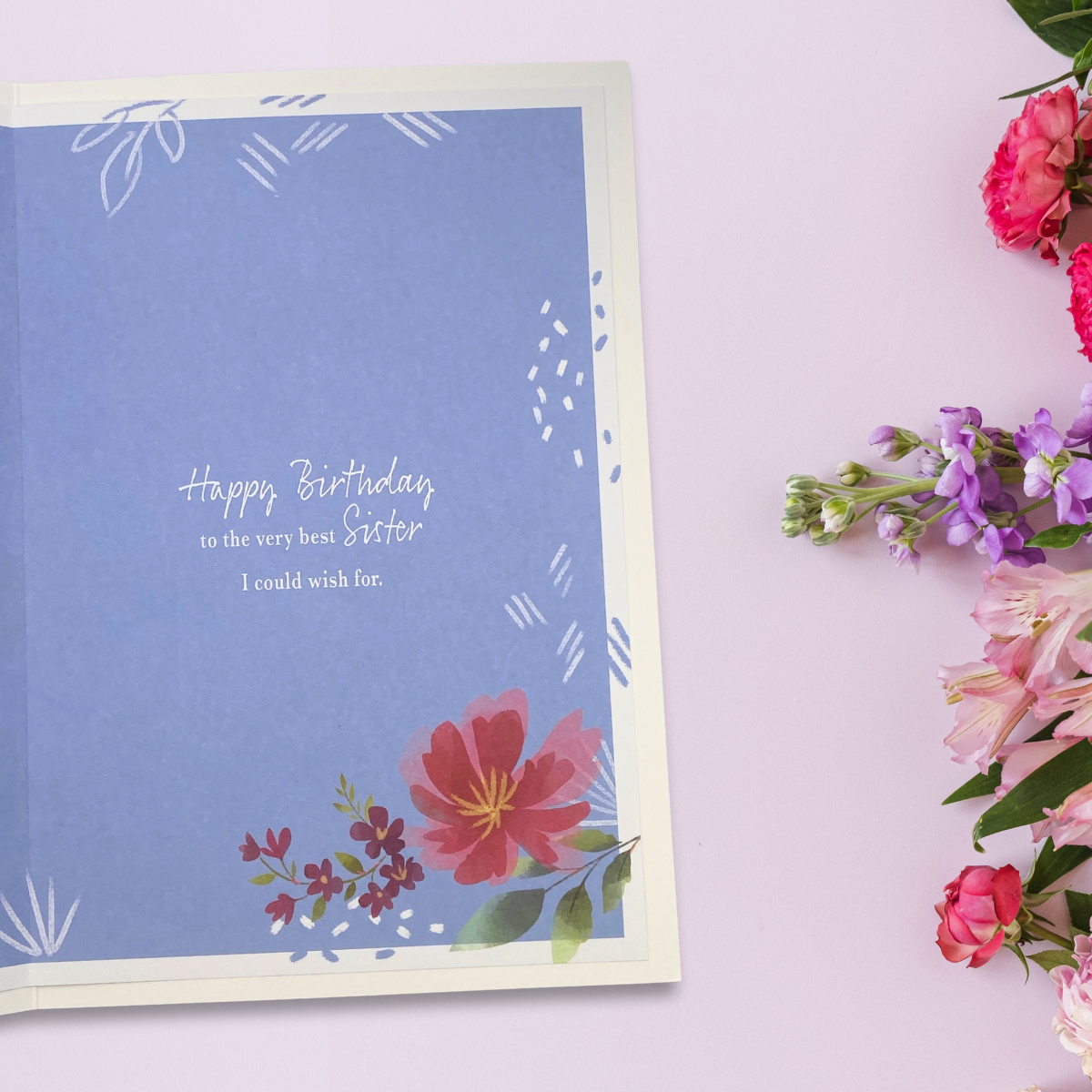 Sister Birthday Card - Most Especially For You