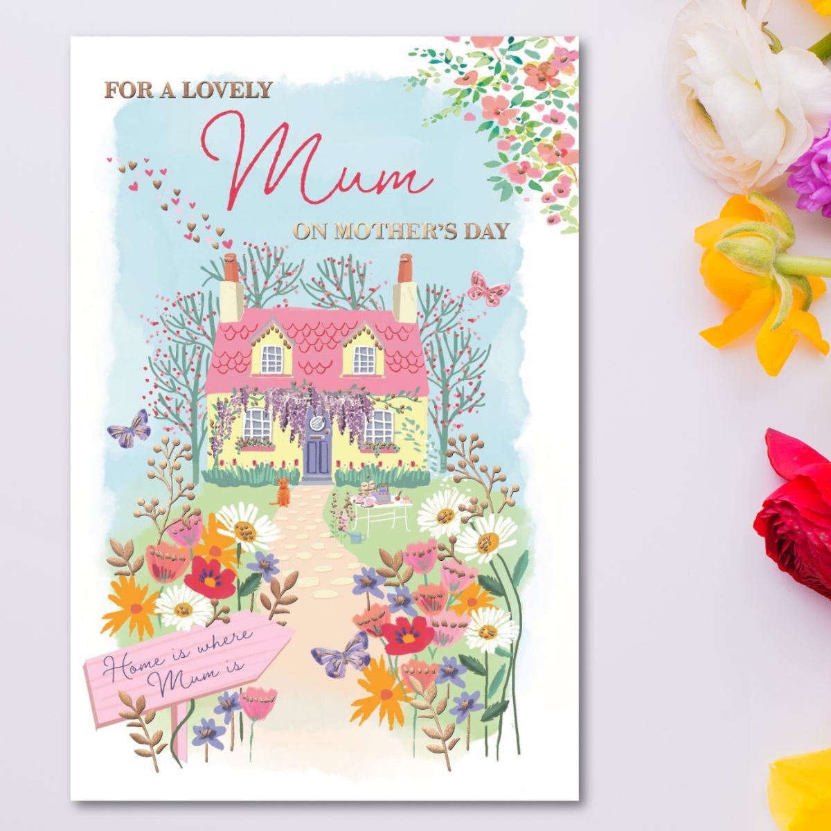 Mum Mother's Day Card - Home Is Where Mum Is