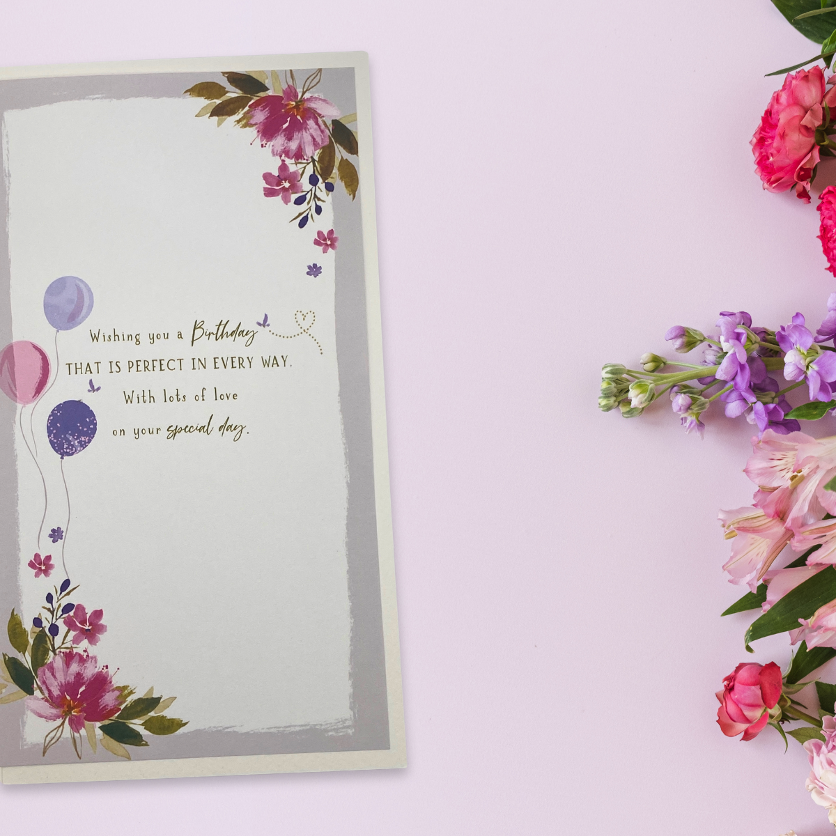 Daughter-In-Law Birthday Card - Skylight Floral Balloons