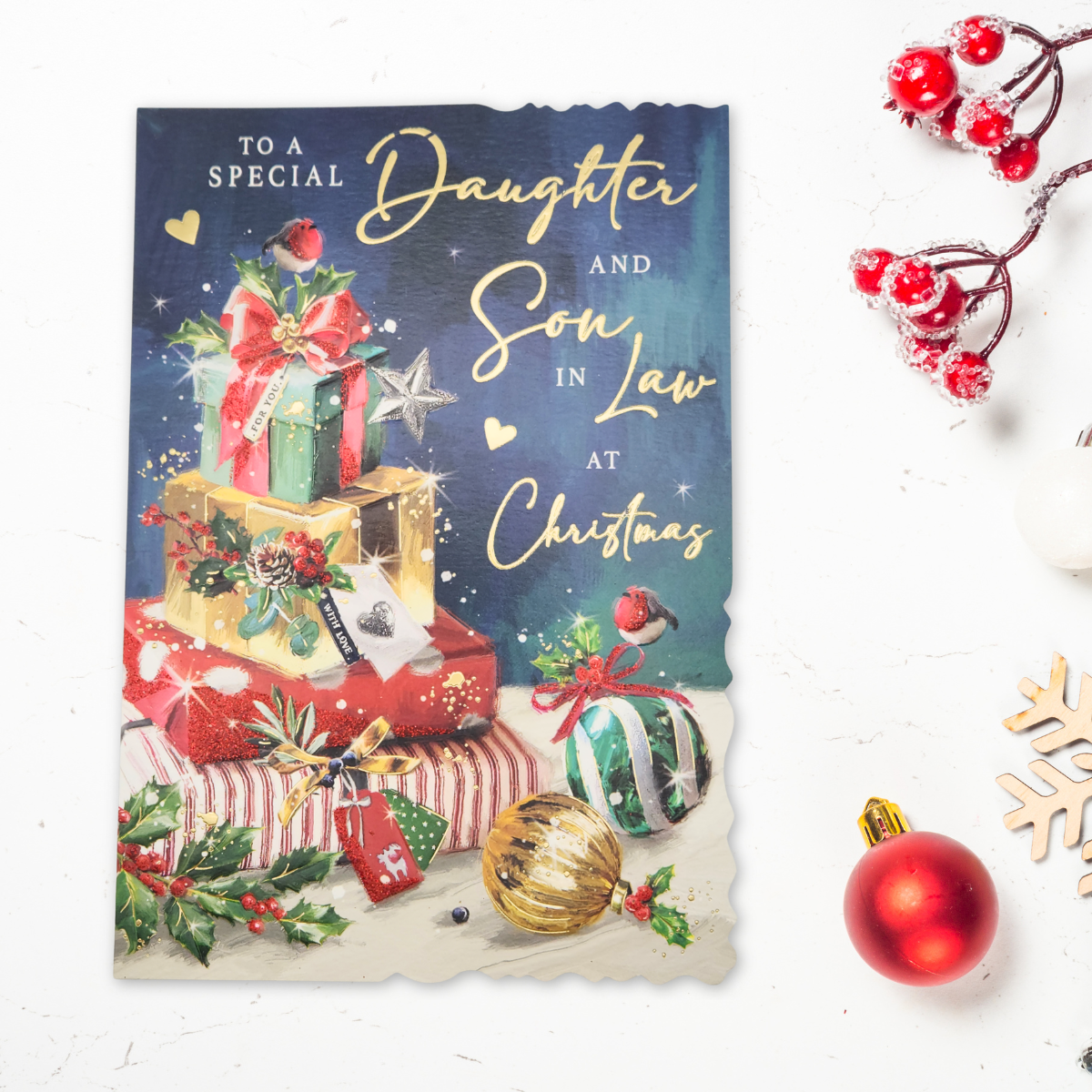 Daughter & Son-In-Law Christmas Card - Velvet Gallery Gifts