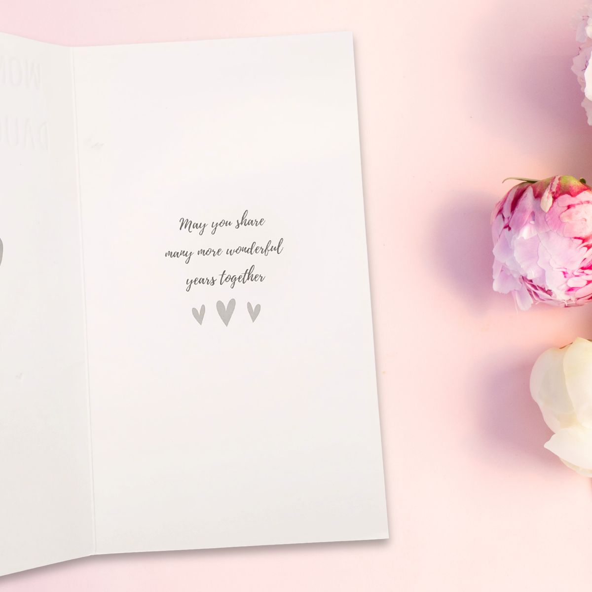 Son & Daughter-In-Law Wedding Anniversary Card - Decoupage Hearts