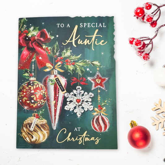 Auntie Christmas Card - Velvet Gallery