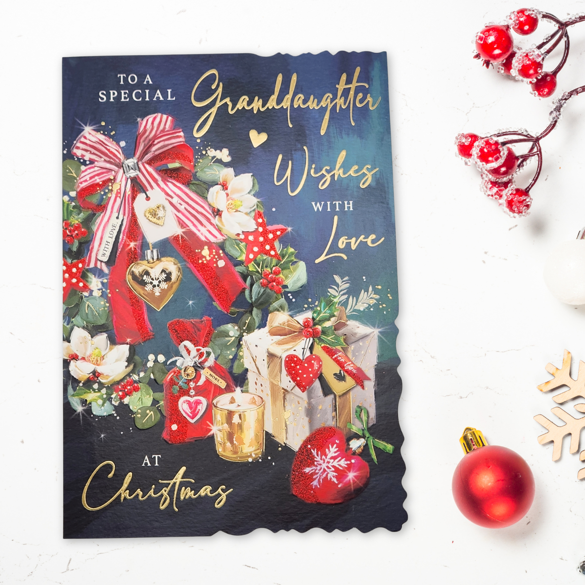 Granddaughter Christmas Card - Velvet Gallery Gifts