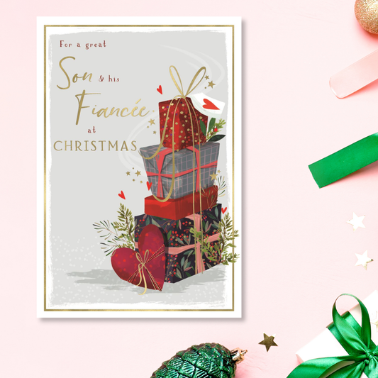 Son & Fiancée Christmas Card - Skylight Gifts