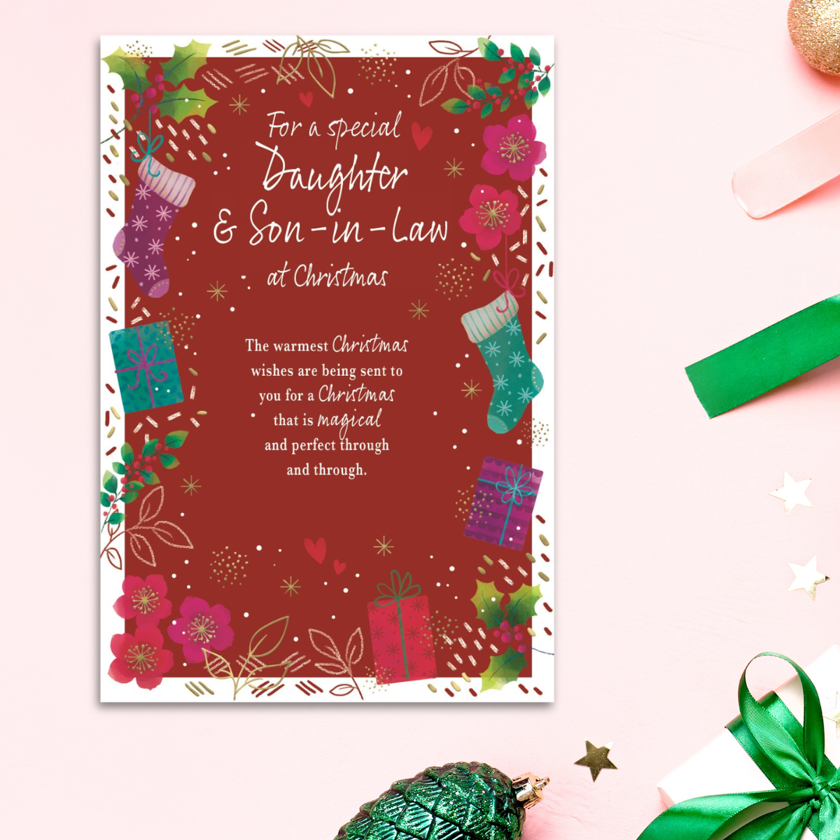 Daughter & Son-In-Law Christmas Card - Most Especially For You