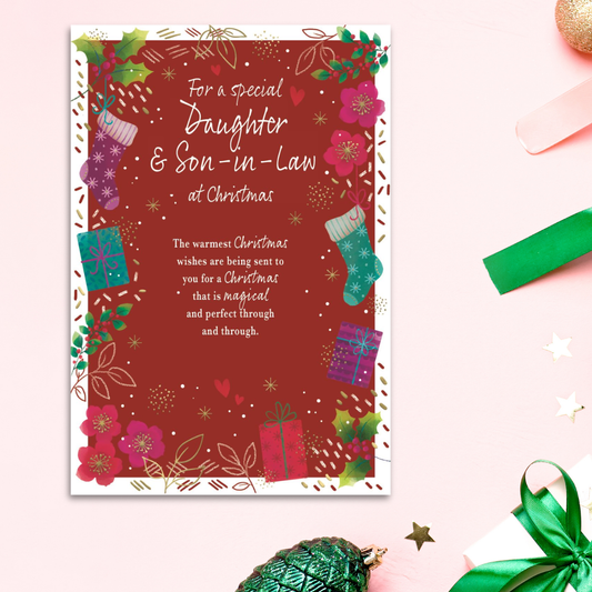 Daughter & Son-In-Law Christmas Card - Most Especially For You
