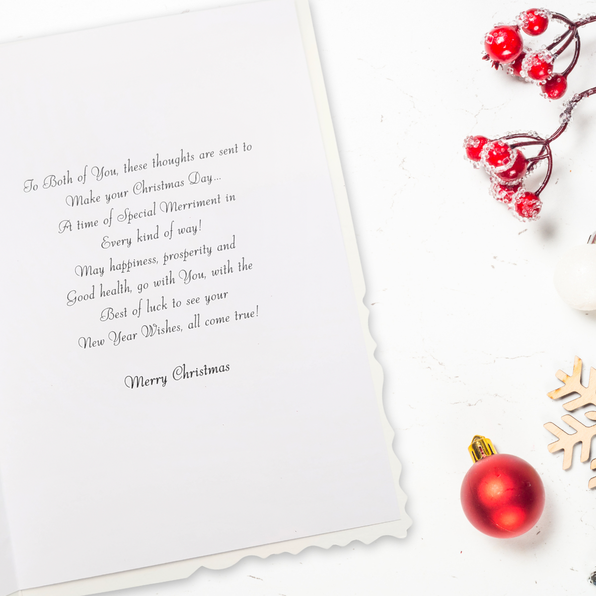 Both Of You Christmas Card - Velvet Gallery Stockings