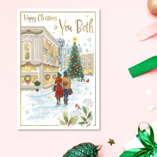Both Of You Christmas Card - Awash With Colour Stroll