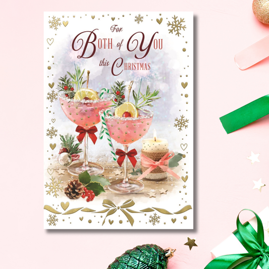 Both Of You Christmas Card - Cocktails