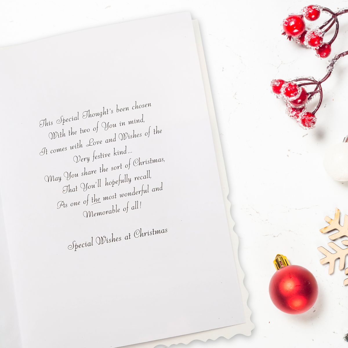 Son & Partner Christmas Card - Velvet Gallery Stockings